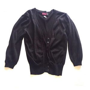 Girls Black Cardigan